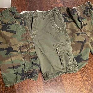 Boys Gap 3 Pack Cargo Pants Size 18 Husky